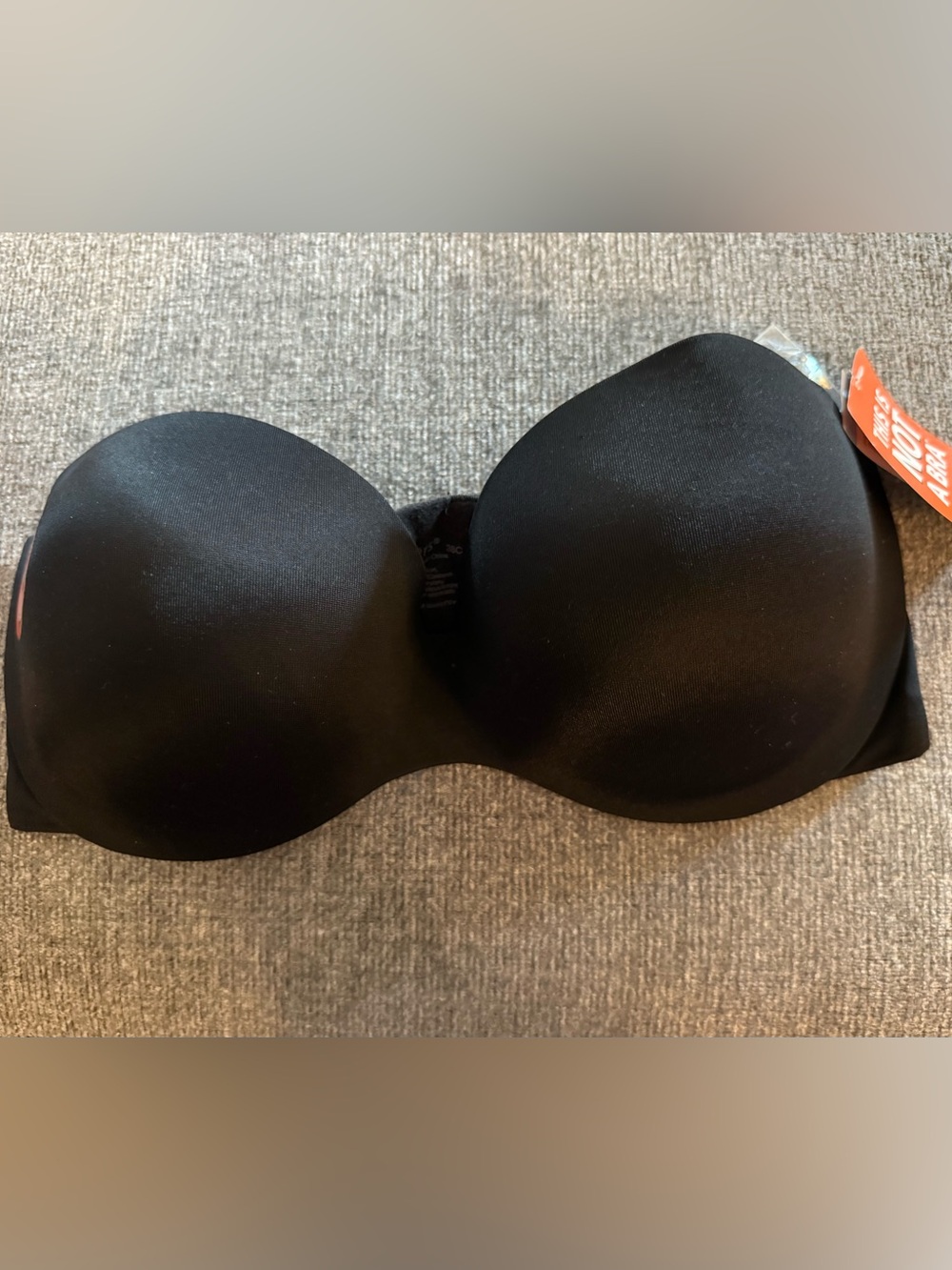 Warner's Black Strapless Molded Cup Bra